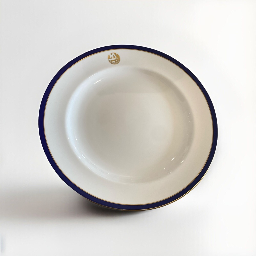 Spode Calb Tiffany & Co. NY Islanders Consul Cobalt Dinner Plate Beautiful RARE